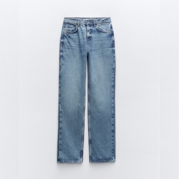 ZARA HIGH RISE Z1975 SLIM FIT JEANS - Picture 8 of 9